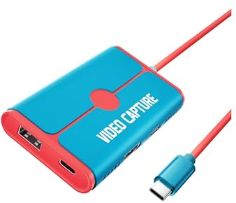 Video Capture Card Schalter Dock for USB C zu -Kompatibel Kabel Adapter 1080P60Hz 100W PD Hohe Bildwiederholfrequenz