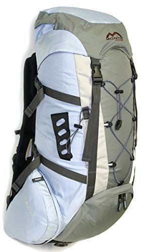 MONTIS SALMON 75 Trekking-Rucksack, Wander-Rucksack & Reise-Rucksack in einem, ermöglicht dank Regenschutz auch Kletter- & Campingtouren, im Militär-Rucksack Look mit viel Extras & Belüftungssystem