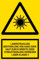 Warnschild aus Kunststoff - Laserstrahlung Bestrahlung von Auge oder Haut durch direkte oder Streustrahlung vermeiden Laser Klasse 4-30 x 45 cm