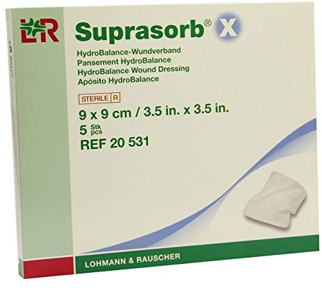 Lohmann & Rauscher Suprasorb X 9 x 9 cm 5 Stk