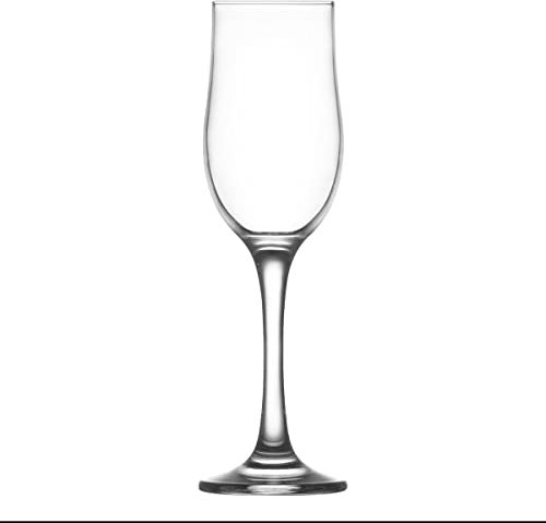 LAV Verres à Champagne Nevakar - Forme Tulipe - 195 ML - Lot de 6