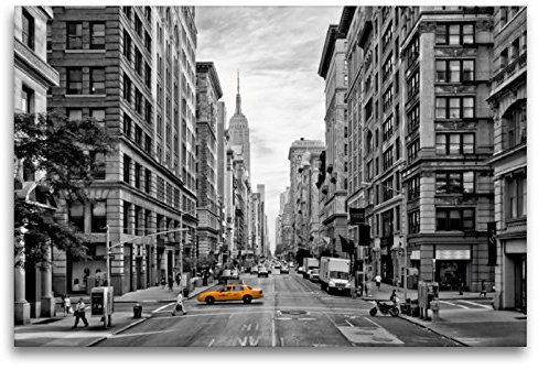 Premium Textil-Leinwand 120 x 80 cm Quer-Format NEW YORK CITY 5th Avenue | Wandbild, HD-Bild auf Keilrahmen, Fertigbild auf hochwertigem Vlies, Leinwanddruck von Melanie Viola