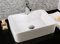 warenplus 1x Waschbecken aus Keramik, Keramikwaschbecken Aufsatz rechteckig weiß 48x37x 13,5 cm
