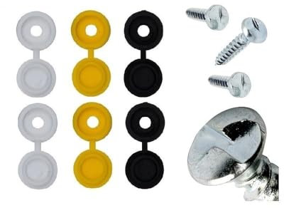 BEK-FIX® Anti-Theft Number Plate Screws Tamper Proof Clutch Head Security Screws Fixing Kit