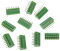 JOYKK 10 Pezzi 8Pin Morsetti a Vite per Montaggio su PCB Connettore 2.54mm Pitch - Verde