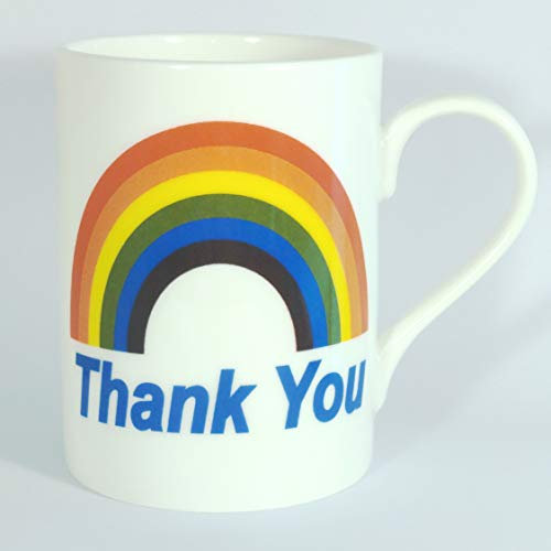 Thank You - Rainbow - Fine Bone China Mug with £1 NHS Donation