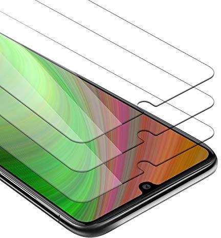 Cadorabo 3x Panzer Schutz Glas für Samsung Galaxy A41-3 Stück Schutzfolie in Ultra-Klar Hüllen freundlich - Gehärtetes (Tempered) Glas Dipslayschutz Folie in 9H Härte Anti Kratzer