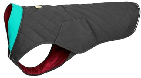 RUFFWEAR Stumptown Jacket, Warmer und Abriebfester Hundemantel für Klare Kalte Tage, Twilight Grey XX-Small