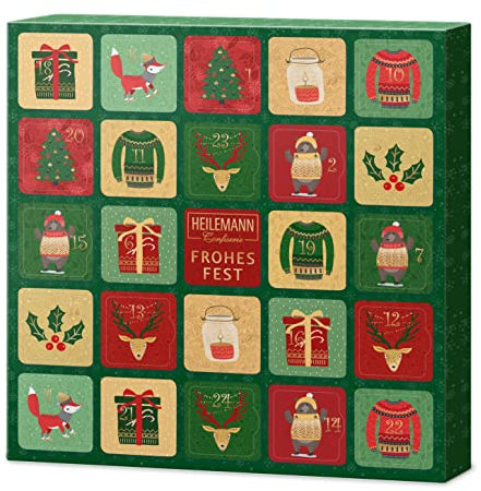 Heilemann Adventskalender Schoko-Täfelchen Weihnachtshaus