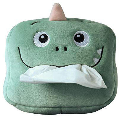 iSpchen Plüsch Creative Taschentuchbox, Süß Auto Stuhl Zurück Hängen Typ Tissue Box, Serviettenbox Papierhalter Kosmetikbox Tücherbox für Auto Zuhause Bad Küche Büro