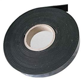 (1,49 €/m) Vollgummi ca. 9,6 Meter x 10 x 2 mm, Gummistreifen, Gummiprofil EPDM Hartgummi selbstklebend, schwarz - Industrieware