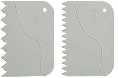 Decora 9271081 Set 2 Spatole Dentellate in Plastica