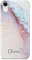 Personalised Watercolour Marble Name with Heart Phone Case for Apple iPhone X/XS - 5. Blue & Purple Marble