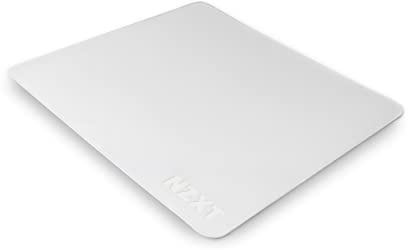 NZXT Tapis de Souris MMP400 MM-SMSSP-WW 410 mm x 350 mm Revêtement résistant aux Taches Surface à Faible Friction Surface Douce et Lisse Base en Caoutchouc antidérapant Blanc