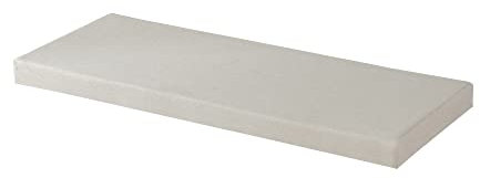 Wangle Kissen für Gartenbank, 2- und 3-Sitzer, 100/120/150/180 cm lang, Stuhlkissen, Terrasse, Essmöbel, Bank, Stuhl, Kissen für drinnen und draußen, 150 x 45 x 5 cm, Weiß
