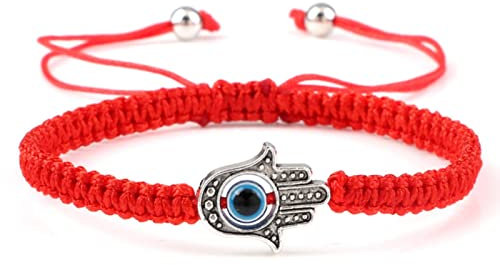 KhuWan Chanceux Rouge Corde Corde Bracelets Femmes Turc Mauvais œil Perles Vintage Hibou éléphant Palmier Tortue Pendentif Bracelets Bijoux réglables