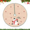 Weihnachtsbaum Röcke, Christbaumständer Teppich, Weihnachtsbaumdecke Rund, Christbaumdecke, Baumdecke Weihnachtsbaum,108cm Tannenbaum Decke für Weihnachtsbaum Party Dekor (Weihnachtsschneemann)