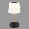 BRILONER - LED Tischlampe kabellos mit Touch, dimmbar in Stufen, Glasschirm, Nachttischlampe, Leselampe, LED Lampe, Campinglampe, Tischleuchte, Akku Lampe, Outdoorlampe, 30x15 cm, Schwarz