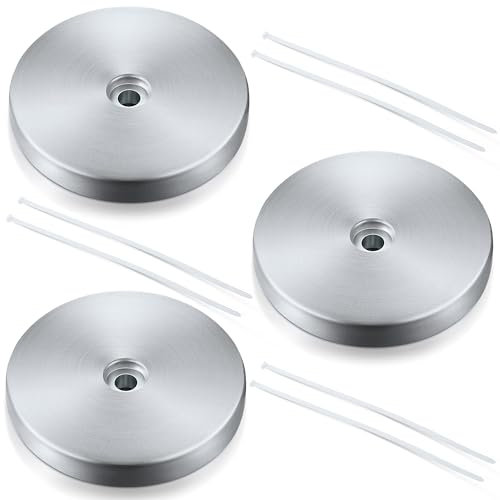 Dreyoo 3 Stück Zink-Anodenplatte und 6 Stück Kunststoffbinder, Skimmerkorb, Zink-Puck, halten Sie Ihren Skimmerkorb an Ort und Stelle, Salzsystem, Schwimmbad muss haben