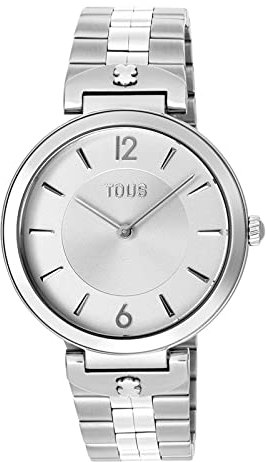TOUS Watches s-Band Damen Uhr analog Quarzwerk mit Edelstahl Armband 200351069