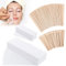 250pcs Wax Strips Paper,Non-Woven Waxing Paper Strips Waxing Kit with Strips paper Wax Sheets Paper Waxing Spatulas Wooden Wax Strips and Sticks Wax Strips for Body Hair Facial Removal