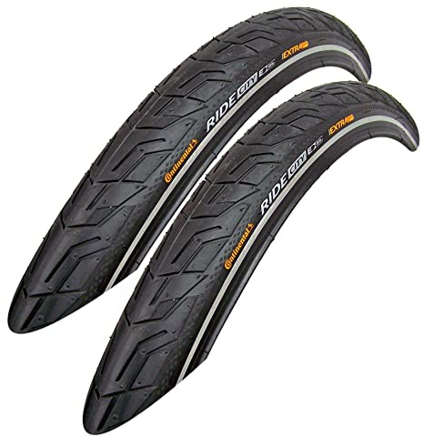 2X Continental Ride City 47-559 Reflex 26x1.75 Reifen Mantel Decke Fahrradreifen