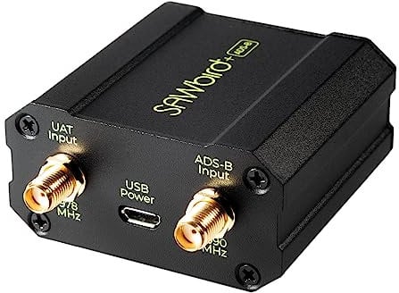 NooElec SAWbird+ ADS-B: Premium, Dual-Channel, Cascaded Ultra-Low Noise Amplifier (LNA) & Filter Module for Airplane Tracking Applications. 1090MHz (ADSB) and 978MHz (UAT) Center Frequencies