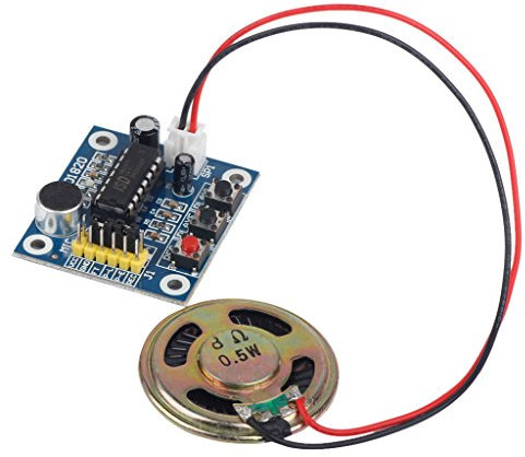 Tiuimk Sprachmodul mit Lautsprecher für Aufnahme und Wiedergabe, ISD1820 Chip, geeignet für Megaphon
