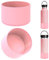 Linkidea 2 Pack Water Bottle Boot Compatible with Hydro Flask Wide Mouth 12oz/14oz/16oz/18oz/20oz, Silicone Bottle Bottom Sleeve Bumper Protector (Light Pink)
