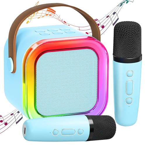 Karaoke Maschine Kinder mit 2 Karaoke Mikrofon Kinder: [Neueste] Kinder Karaoke mit 2 Mikrofonen - Karaoke Anlage - Mini Karaoke - Geschenke für Mädchen - Musikinstrumentzubehör Spielzeug