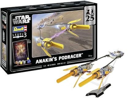Revell Modellbau, EP1 Anakin's Podrace, Bausatz, Maßstab 1:31, 53 Teile, Bastelset ab 10 Jahren, Detailgetreues Modell, Raumschiff, Authentische Nachbildung