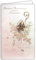 19-624 Carte porte-billet SINCÈRES FÉLICITATIONS POUR TA COMMUNION Doré avec enveloppe blanche au format 19,5x12cm Fleurs roses pour Fille Communiante Croix chrétienne catholique Mitre Cross évêque