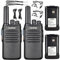 Radtel RT16 PMR446 Walkie Talkie Ricaricabile 16 Canali Radio Senza Licenza CTCSS DCS Walky Radio con Ricarica USB-C per Costruzione Ristorante Supermercato (2 Pack)