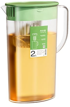 2L Tea Pitcher With Infuser And Lid | Versatile Beverage Serveware For Iced Tea, Fruit Infused Water, And Juice, Perfect Cold Water Pitcher For Refreshing Drinks At Home Or Parties