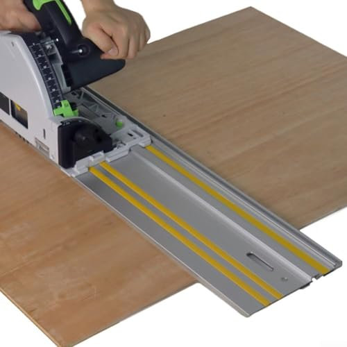 Robuste Aluminiumschienen für präzises Schneiden mit Kreissägen (1 Paar Klemmen)