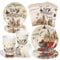 Wizard Vaisselle de Fête D'anniversaire, 50 Assiettes de Fête Magiques Wizard, Vaisselle D'anniversaire D'Harry, Magiques Anniversaire Kit inclure Assiettes Tasses Serviettesr pour Garçons et Filles