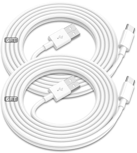 Car Carplay Cable for iPhone 16/15,for Apple 6ft 2Pack USB A to USB C Charging Cord,for iPhone 16/15/Plus/Pro Max,for iPad Pro/Mini 6th Gen/Air 4th/5th USBC Charger Wire 6foot