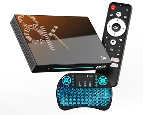 Box TV Android 14.0, H96 Max M9S Smart TV Box avec 8 Go De RAM 128 Go De ROM RK3576 Quad Core Arm 8K 3D 1080P 2.4/5.0Ghz WiFi BT5.0 10/100M Ethernet,4gb+32gb
