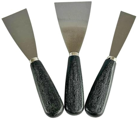 Spachtel Set 3-teilig – Malerspachtel, Stielspachtel & Universalspachtel aus Edelstahl – 30 mm, 50 mm & 70 mm – Maler Werkzeug für Glätten, Abkratzen & Spachteln