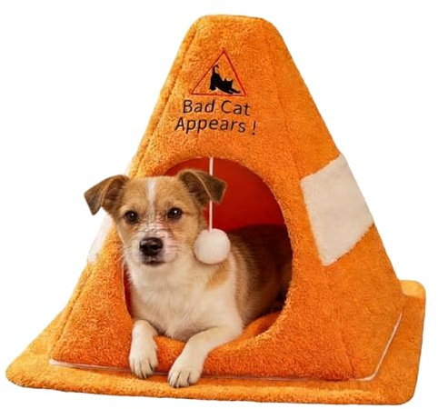 znutc Lit Pour Chat D'Intérieur,Nid Pour Animaux De Compagnie Avec Coussin Intérieur Amovible - Caverne Pour Chien | Convient Aux Chats Petits, Moyens, Grands Et Chatons - Porche, Balcon, Jardin, Cour