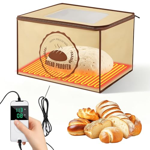 Brot Gärbox Sauerteig Starter Set Brot Backen Zubehör Komplettes Sauerteig Zubehör Set inklusive Gärkörbe und Backaccessoires für Hobbybäcker, Anfänger