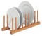 Zeller 25278 Escurridor para Platos, Madera, Marrón, 34x12.5x12 cm