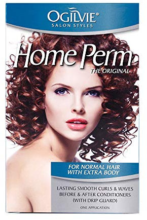 Ogilvie The Original Home Perm Dauerwelle Set für normales Haar Langfristige Locken und Wellen