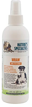 Nature's Specialties Wham Anti-Itch Dog Spray - Medicated Spray for Dogs - Instant Relief to Irritated Skin - Helps Relieve Brush & Clipper Burns - Tea Tree Formula to Soothe Skin, 237ml