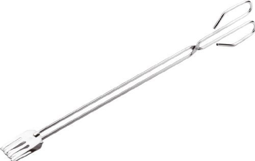 Iris barcelona 4052 Tenacilla Barbacoa, Acero Inoxidable, Plata, 9 x 48 x 5 cm