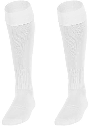 JAKO Unisex Stutzenstrumpf Uni 2.0, Weiß, 31-34