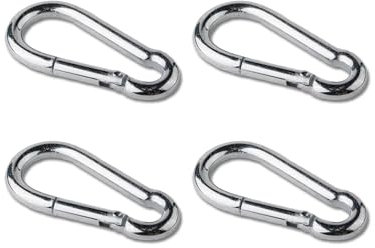 CelinaSun Set d'accessoires de Voile Solaire 4X mousquetons Acier galvanisé Protection Solaire Fixation de la Voile Outil de Montage