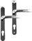 ASEC 92/62 Offset Lever/Lever UPVC Furniture - 240mm Backplate - CHROME