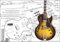 Plan von es-175 Archtop E-Gitarre – Full-Scale Print