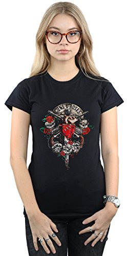 Absolute Cult Guns N Roses Women's Bleeding Heart T-Shirt